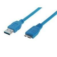 Shiverpeaks BASIC-S - USB-kabel - USB Typ A (M) till Micro-USB Typ B (M) - USB3.0 - 3.0m - Blå (BS77193)