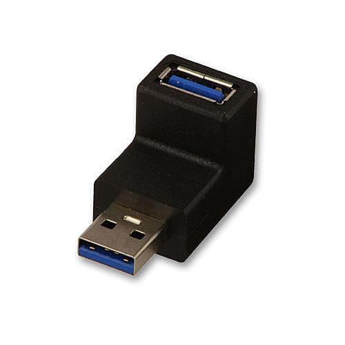 Lindy USB3.0 90 grader op Type A han til hun retvinklet adapter - USB adapter - 9 ben USB Type A (M) - 9 ben USB Type B (W) (USB3.0) - 90 graders stik