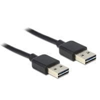 DeLOCK EASY-USB - USB-kabel - USB typ A, 4-stift (M) - USB typ A, 4-stift (M) - 5,0 m (USB/USB2.0) - svart (83463)