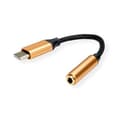 Miniatyrbillede 1 af 5: ROLINE 12.03.3223 mobiltelefonkabel sort - guld 0,13 m USB C 3,5 mm (12.03.3223)