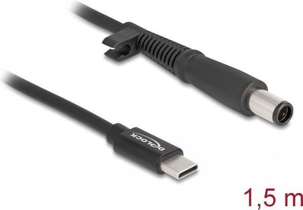Delock Notebook ladekabel USB Type-C™ han til HP 7,4 x 5,0 mm han (87972)