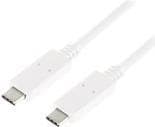 LogiLink - USB-kabel - USB-C (M) til USB-C (M) - USB 3.1 Gen 2 - 3 A - 1,0 m - hvid (CU0131)