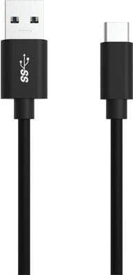 Ansmann 1700-0080 USB-kabel 0,12 m 2,0 USB A USB C Svart (1700-0080)