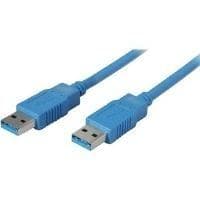 shiverpeaks BASIC-S USB 3.0-kabel, A-kontakt - A-kontakt 3,0 m, kabel och kontakt: blå, dubbelskärmad, max. (BS77033-1)