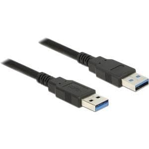 DeLOCK - USB-kaapeli - USB Type A (M) - USB Type A (M) - USB3.0 - 3.0m - Musta (85063)