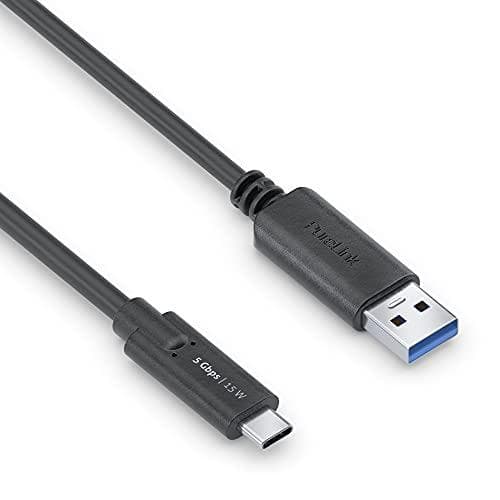 PureLink iSeries Premium - USB-kabel - USB-C (M) till USB Typ A (M) - USB 3.1 Gen 2 - 2 m - rund - svart
