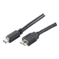 shiverpeaks BASIC-S USB 3.0-kabel, C-kontakt - B-kontakt 1,0 m, 3,1 C-kontakt - 3,0 micro B-kontakt, standard: USB3.0 - 1 st (BS77142-1.0)