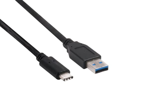 club3D USB-kabel USB 3.2 Gen1 (USB 3.0 / USB 3.1 Gen1) USB-C-kontakt, USB-A-kontakt 1,00 m Svart
