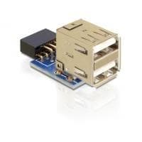 DeLOCK - USB-adapter - 10 PIN IDC (F) - USB type A, 4-benet (F) (41825)