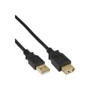 InLine USB 2.0 -laajennus, kullatut kontaktit - 5m (34605S)