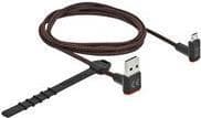 DeLOCK Easy - USB-kaapeli - USB (M) kulma ylös/alas, kaksipuolinen Micro-USB tyyppi B (M) ylös/alas, kaksipuolinen - USB2.0 - 1.0m - musta (85266)