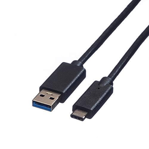ROLINE - USB-kaapeli - USB-tyyppi C (M) - 9-nastainen USB-tyyppi A (M) - 1 m (USB 3.1) - valettu - musta (11.02.9011)