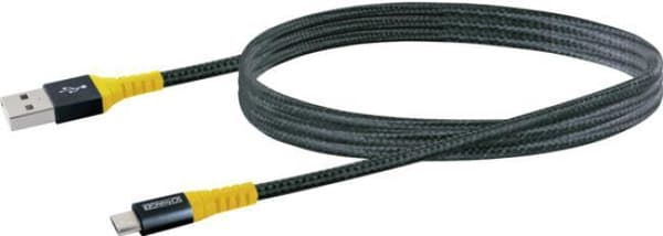 Schwaiger WKUM10 511 USB-kabel 1,2 m 2,0 USB A Micro-USB B Svart - Gul (WKUM10511)