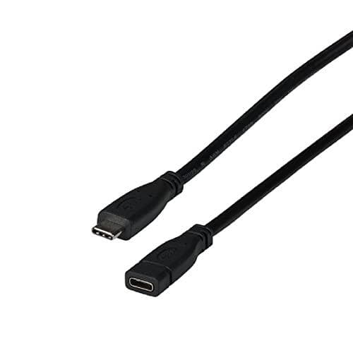 USB 3.2 Gen2 10Gbit 3A forlængerkabel, Type-C han - Type-C hun, 1m USB 3.2 SuperSpeed passiv forlængelse Type C han til Type C hun, Maks. dataoverførs
