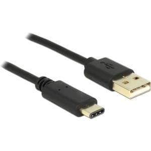 DeLOCK - USB-kaapeli - USB-C (M) USB (M) - USB 2.0 - 3 A - 2 m - musta