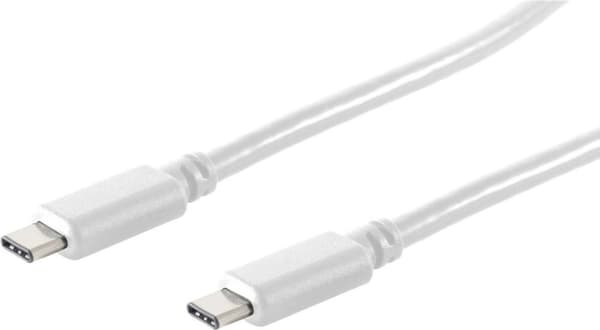 S-Conn 13-45026 1m USB C USB C Hane Hane Vit USB-kabel (13-45026)