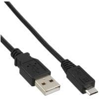 INLINE - USB-kaapeli - USB-tyyppi A, 4-nastainen (M) - 5-nastainen mikro-USB-tyyppi B (M) - 2,0 m (USB / USB2.0) - musta (31720P)