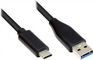 EXSYS EX-K1584-2.0 USB-kabel 2 m USB 3.2 Gen 1 (3.1 Gen 1) USB A USB C Svart (EX-K1584-2.0)