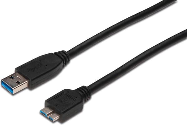 ASSMANN Electronic AK-300117-003-S USB-kabel 0,25 m 3,2 Gen 1 (3,1 Gen 1) USB A Micro USB B Svart