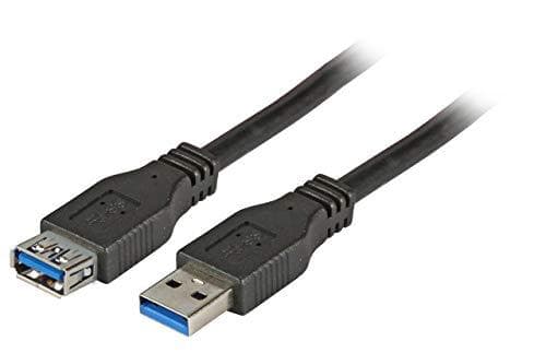 EFB-Electronics USB3.0 förlängningskabel AA, hane-hona, 1,8m, svart, klassisk