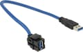 Miniatyrbild 1 av 2: Delock - USB 3.0 A hane till USB 3.0 A hona - 0,5 m