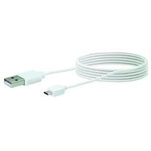 Schwaiger LK200M532 2m USB A Micro-USB A Vit USB-kabel (LK200M532)