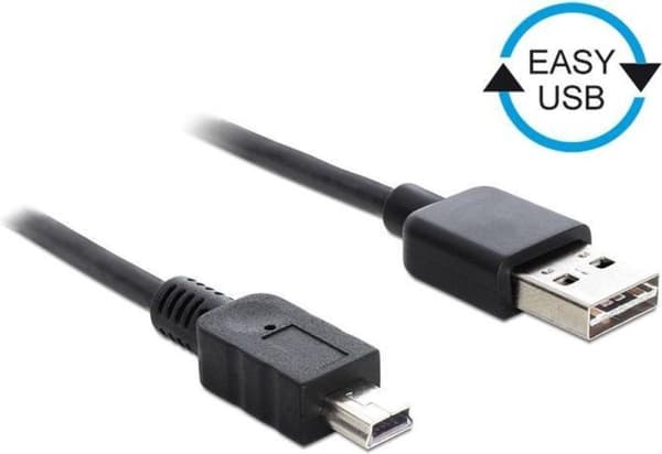 Delock USB 2.0 A hane till USB 2.0 mini hane - 1 m