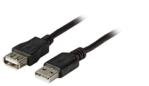 EFB Elektronik GmbH USB 2.0 -jatkokaapeli AA uros/naaras, 3 M, musta, Premium, K5220SW 3
