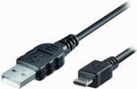 e+p TL 592. Kabellängd: 1 m, Kontakt 1: Micro-USB B, Kontakt 2: USB A, USB version: 2.0, Kontakt kön: Hane/Hane, Produktens färg: Svart (TL 592)
