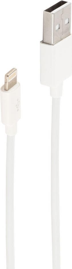 shiverpeaks ®-BASIC-S--USB ladesynkroniseringskabel, USB A han til 8-benet han, 2.0, ABS, hvid, 2.0m (BS14-12043)