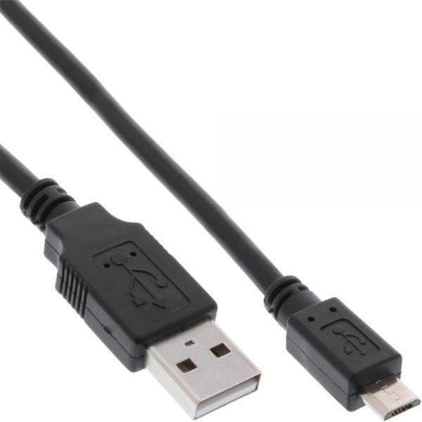InLine 31720Q USB kabel 2 m USB 2.0 USB A Micro USB B Sort