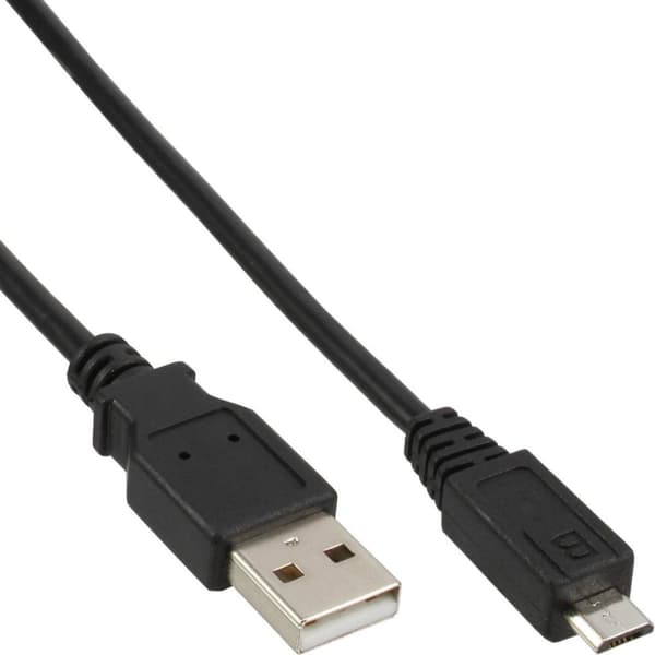 InLine 31715 USB-kabel 1,5 m Svart