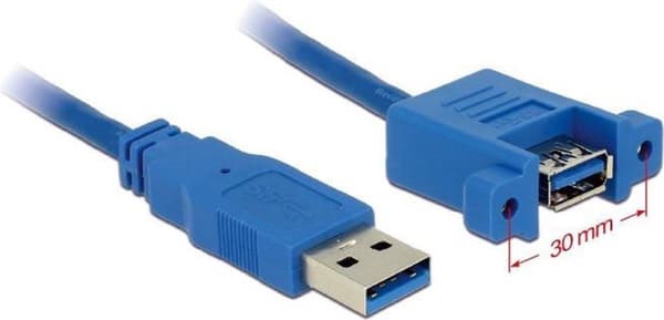 Delock - USB 3.0 A hane till USB 3.0 A hona - 1 m