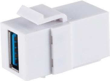 shiverpeaks ®-BASIC-S--Keystone-liitin USB-A-liitäntä 3.0, 5Gbps, kulma (BS08-10042)