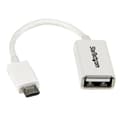 Miniatyrbillede 1 af 3: StarTech.com Micro USB til USB OTG Host Adapter M/F - USB Adapter - 5-pin Micro USB Type B (M) - USB Type A, 4-pin (F) - 5" (Hi-Speed OTG ) - hvid ( U