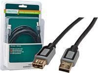 DIGITUS 3-i-1 laddningskabel, USB A - Lightning + Micro USB + USB-C, svart (DB-300160-002-S)