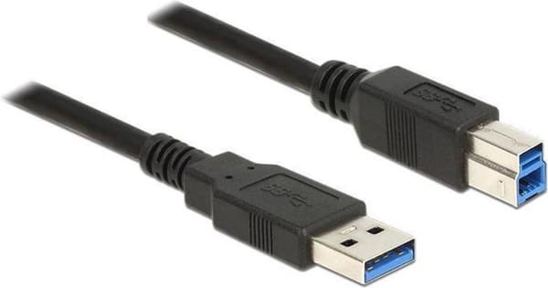 DeLOCK 85066 USB-kabel 1 m USB 3.2 Gen 1 (3.1 Gen 1) USB A USB B Svart