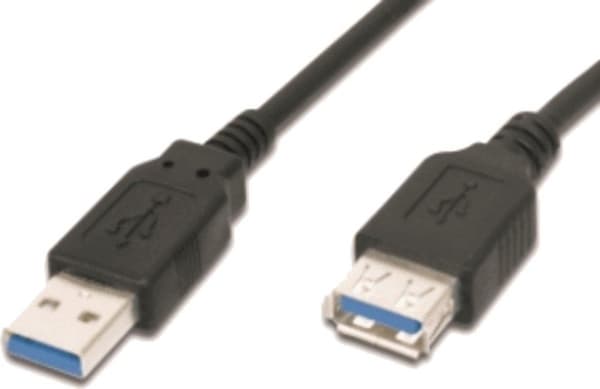 Digitus Usb 3.0 installationskabel [1X Usb 3.0 stik A - 1X Usb 3.0 Bus A] 3 M Sort