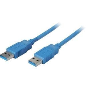 S-Conn USB 3.0 0.5m - 2.0/3.0 (3.1 Gen 1) - USB A - USB A - Hane/Hane - Rak - Rak (CO 77030-1)