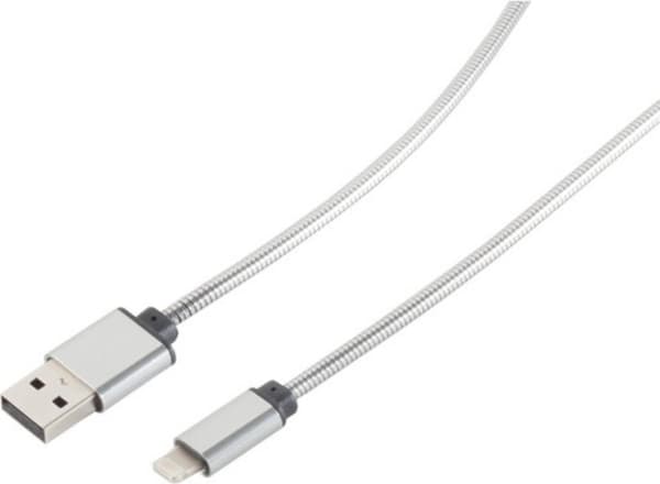 S-Conn 14-13001 1m USB A Lightning Silver mobiltelefonkabel (14-13001)