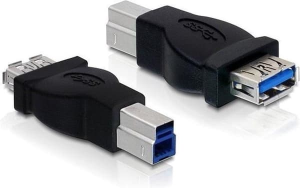Delock - USB 3.0 A - B Adapterstik - Sort