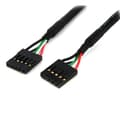 Miniatyrbillede 1 af 2: StarTech.com 60 cm internt 5-benet USB IDC bundkort tilslutningskabel F/F