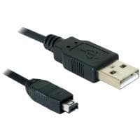 DeLOCK - USB-kabel - mini-USB typ B, 4-stift (M) - USB typ A, 4-stift (M) - 1,5 m (82208)