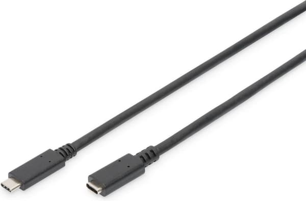 Digitus AK-300210-020-S USB-kabel 2 m USB 2.0 USB C Svart