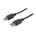 Miniatyrbild 1 av 5: Manhattan 337779 Hi-Speed USB 2.0 anslutningskabel (typ A hane till typ B hane) 5 m svart