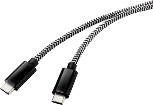 Renkforce USB-kabel USB 2.0 USB-C-kontakt 50.00 cm Svart