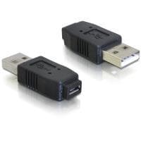 DeLOCK - USB-adapter - USB type A, 4-benet (M) - 5-benet mikro-USB, type AB (W) (65029)