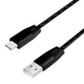 Miniatyrbild 1 av 6: USB 2.0 anslutningskabel med linjal, USB (typ A) till USB (typ C) svart, 1m