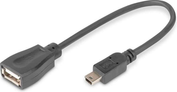 ASSMANN Elektroniska kabeladaptrar/reducerare USB 2.0 OTG 0.2m