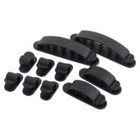Logilink Cable Fener Set - Cable Organizer Set - Svart (KAB0039)
